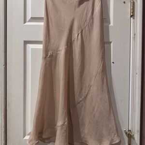 BB Dakota Cream silk Women's Skirt